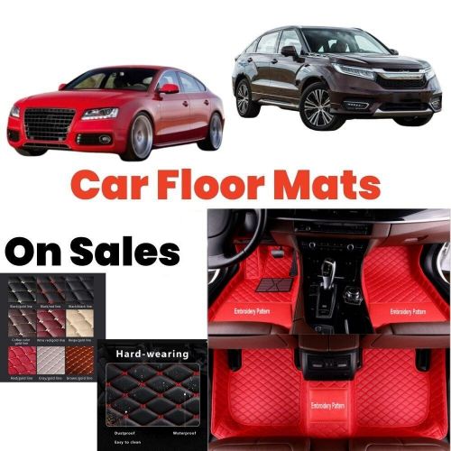 For mitsubishi all models car mats all weather luxury leather custom carpet pads