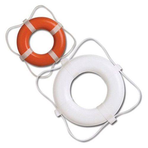 Taylor made 368 - 24&#034; orange vinyl coated foam life ring w/o rope