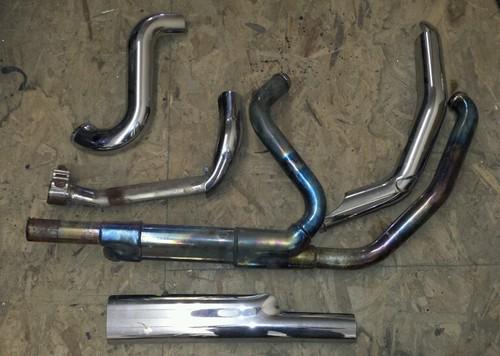 ** head pipes w/ covers & crossov ** used harley bagger touring flh** make offer