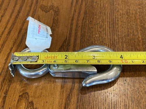 Vtg nos no. 3 #3 400 lbs rigging fixed snap hook spring clip 4” long malaysia