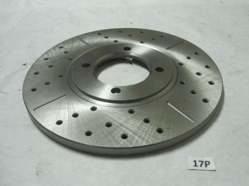 One legends drilled and slotted front 10” brake rotor for race cars from uslc