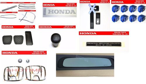 Spoon honda s2000 &amp; crx molding &amp; clip &amp; sticker &amp; emblem &amp; lens &amp; knob &amp; pedal