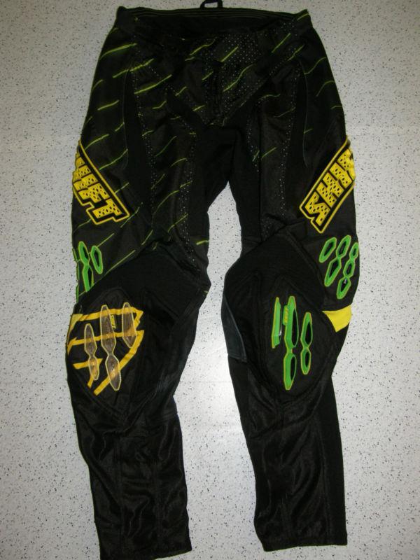 Shift racing faction riding pants adult male sz. 34 off road mx atv quad  #kp3