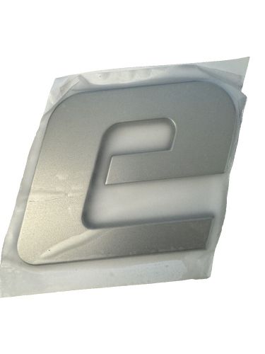 Mastercraft oem decal letter e only letter mc satin chrome