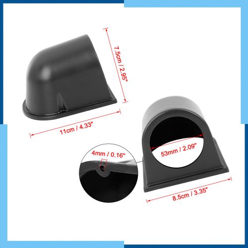 Universal pack(1) car 53mm abs gauge pod meter dash dashboard mount holder matte