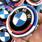 68mm hub caps for bmw logo emblem rim center wheel (x4)