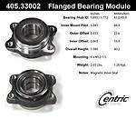 Centric parts 405.33002e front hub assembly