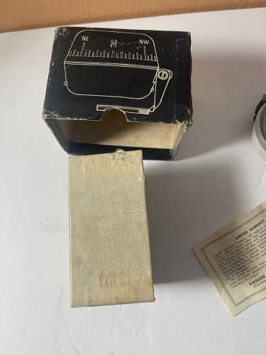 Vtg airguide instrument company auto compass model 65 adhesive mount 1970’s nos