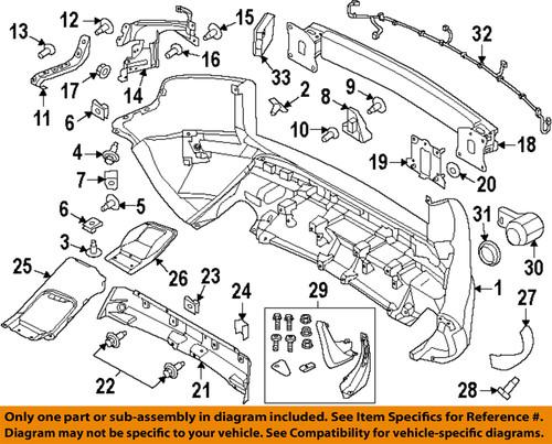 Land rover oem lr027872 rear bumper-support bracket