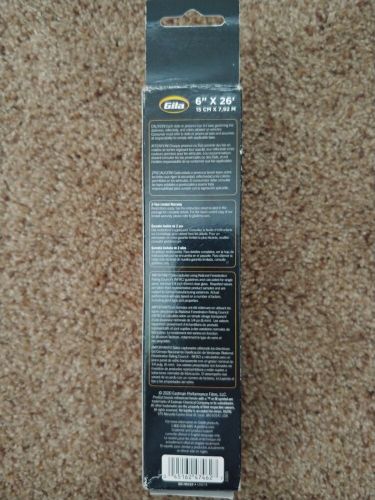 Gila heat shield plus 20% vlt rear window tint 6&#034;x26&#039;