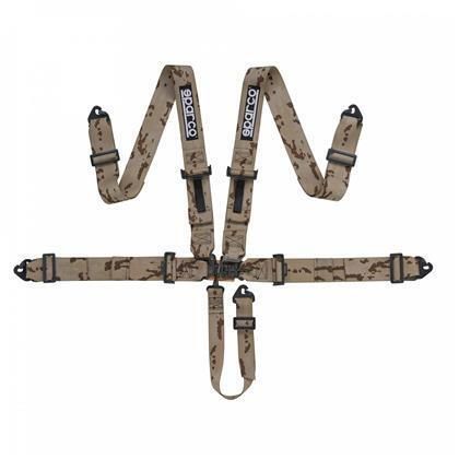 Sparco high quality belt 5-point latch link sfi harness camo finish