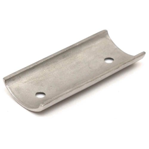 Boat rub rail end cap | stainless steel 3 x 1 3/8 x 1/2 inch