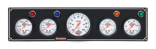 Quickcar 61-67513 3-1 gauge panel w/ tachometer black