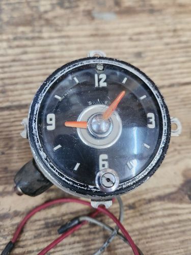 1954 1955 oldsmobile 88 98 starfire clock assembly &amp; bezel wiring oem gm delco