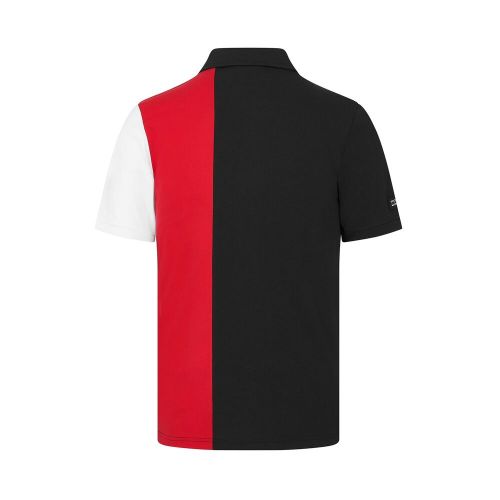 Porsche motorsport stripe polo mens - black