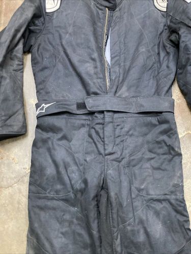 Alpinestars knoxville v2 auto racing suit | size 44 | black/white | sfi