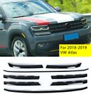 Abs glossy black front center grille grill cover trim for 2019 vw atlas