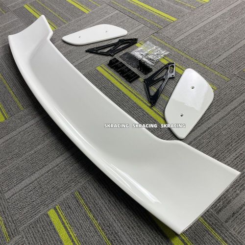 Pearl white rear trunk spoiler wing lip for toyota gt86 subaru brz coupe 13-2019