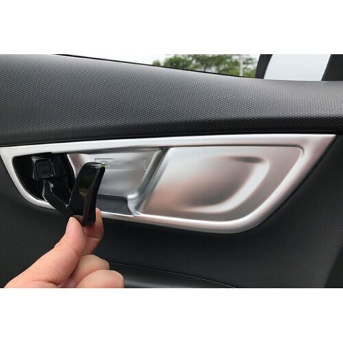 For hyundai kona 2018-2022 matte silver interior door handle molding cover trims