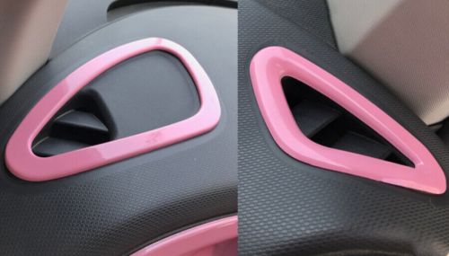 Vent trim bright pink 2015-2020 dashboard l&amp;r air outlet for benz smart fortwo