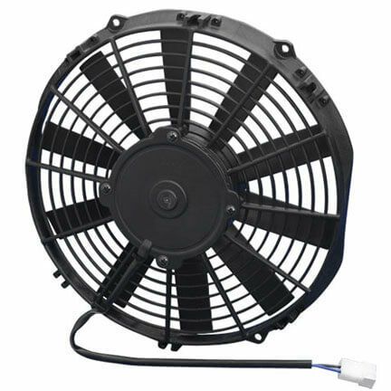 Spal 11&#034; electric fan pusher style low profile 808 cfm 10 straight blades