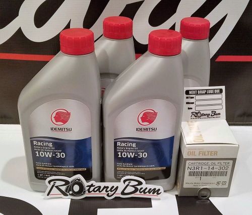 Idemitsu 10w-30 full synthetic oil change 4 qt. kit w/ mazda oem filter n3r1