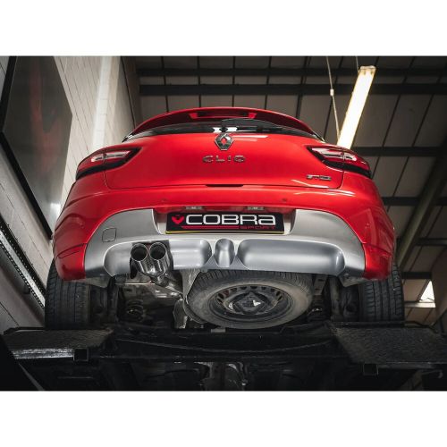 Cobra venom rear box delete performance exhaust for renault clio mk4 0.9 tce gt