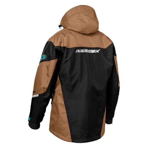 Castle womens west shore insulated jacket wood/turquoise/black