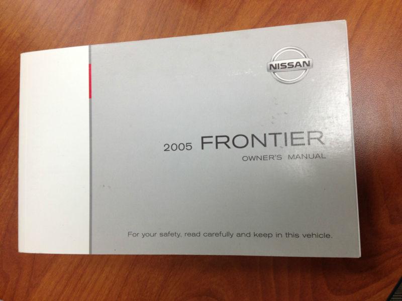 2005 nissan frontier owner's manual