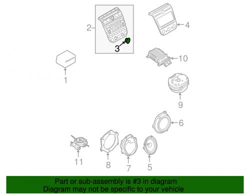 Genuine nissan switch assembly knob 283a6-ca100