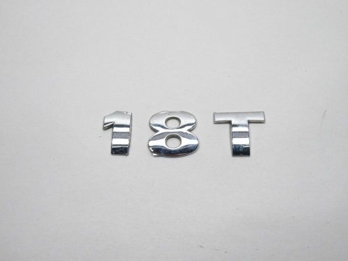 99-03 golf jetta gti 1.8t emblems chrome lettering rear badge logo used oem