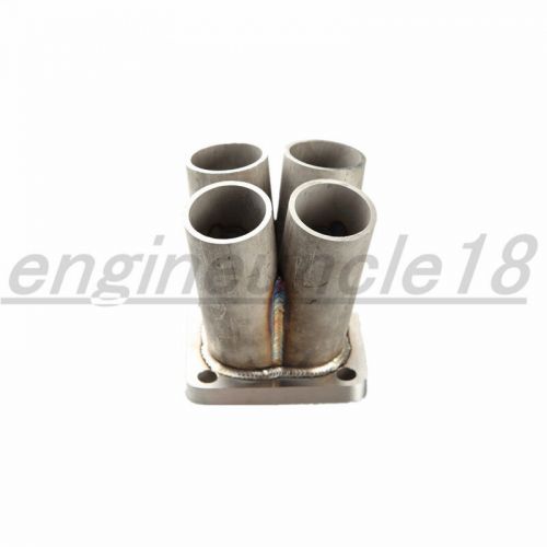 Stainless steel 4-1 4 cylinder manifold header merge collector t4 flange