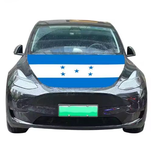 Honduras flag car hood cover universal size elastic polyester hondurian 4x5 ft