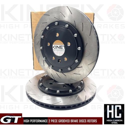 For audi s4 s5 sq5 grooved 2 piece peformance rear brake discs pair 330mm