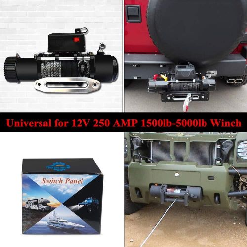 12v 250a winch relay winch solenoid contactor winch rocker thumb switch combo...