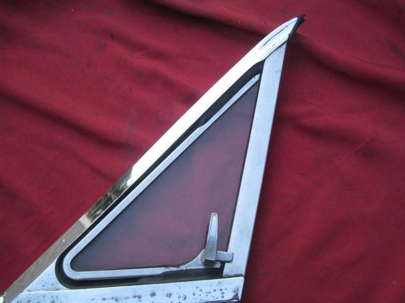 1966 1967 mercury comet ford fairlane convertible r vent window frame + glass