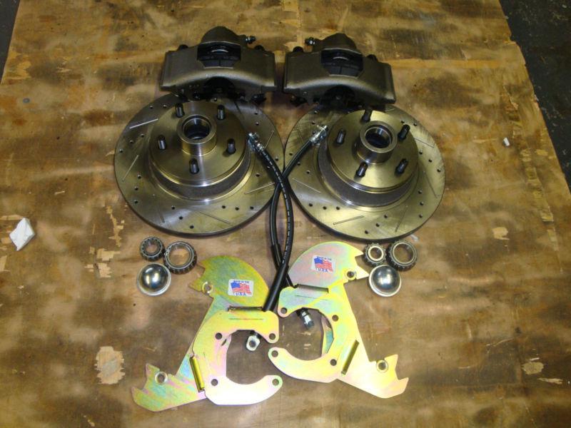 1964 1965 66 1967 1968 1969 ford mustang large 11.5" front disc brake conversion