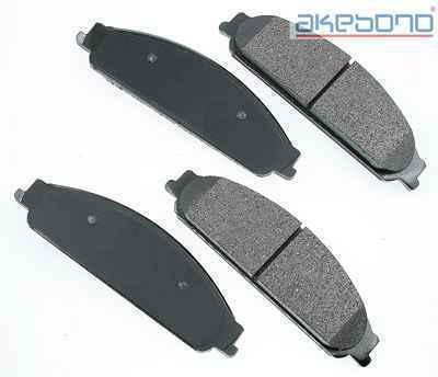 Akebono act1070 brake pad or shoe, front-proact ultra premium ceramic pads