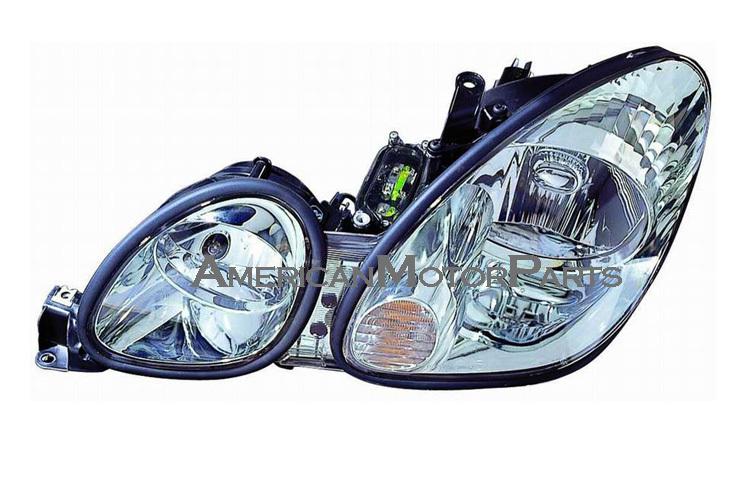 Driver side replacement headlight w/o hid type 01-05 lexus gs300 gs400 gs430