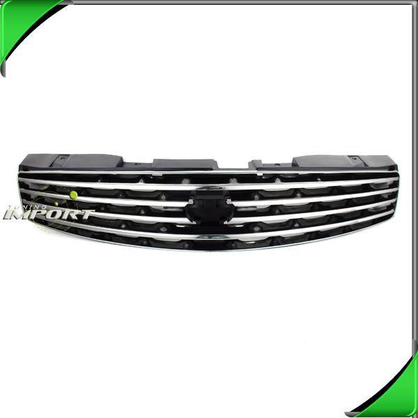 New chrome grille in1200107 paint black insert infiniti coupe 2003-2007 g35 rwd