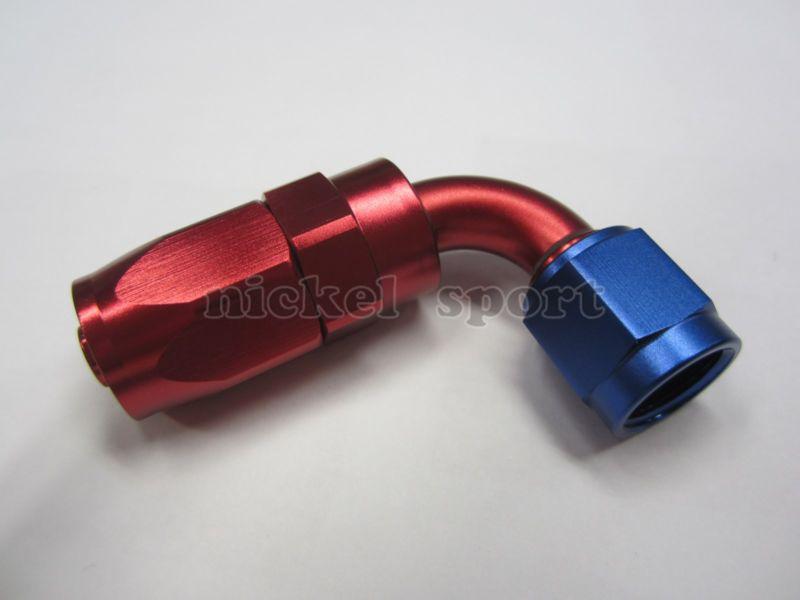 Swivel 6an hose end 90° aluminum fitting adapter