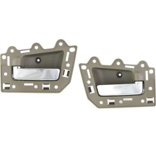 New jeep grand cherokee interior inside chrome gray rear door handles pair set