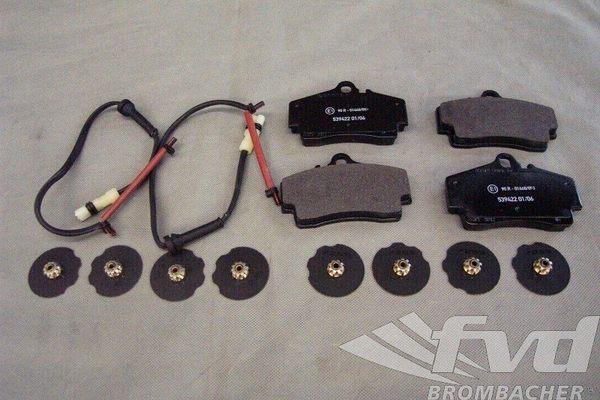 Brake service kit rear 996 c2/4 fvd bs3 529 96001 porsche brake pad shoe sensor