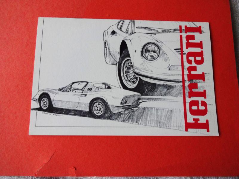 1971 ferrari dino daytona gtc boxer 365 gt4 brochure rare nos