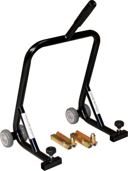 Black widow front fork wheel lift motorcycle stand-paddock stands (bw-06)