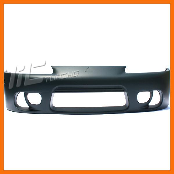 97-99 mitsubishi eclipse spyder gst front bumper cover primered w/fog lamp holes