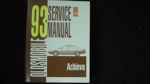 1993 oldsmobile achieva service shop repair manual oem