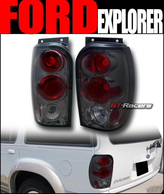 Smoke housing altezza tail lights brake lamps 1998-2001 ford explorer 4d suv jy