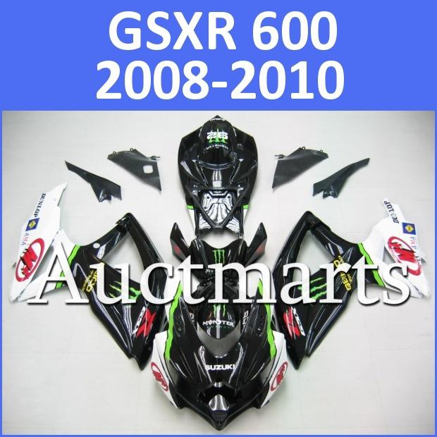 Fit suzuki 08 09 10 gsxr 750 gsxr 600 gsx-r 2008 2009 2010 fairing k8 j25 d10