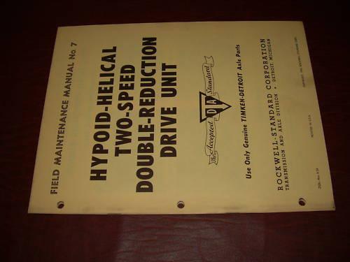 Rockwell axle service manual heavy  semi eaton